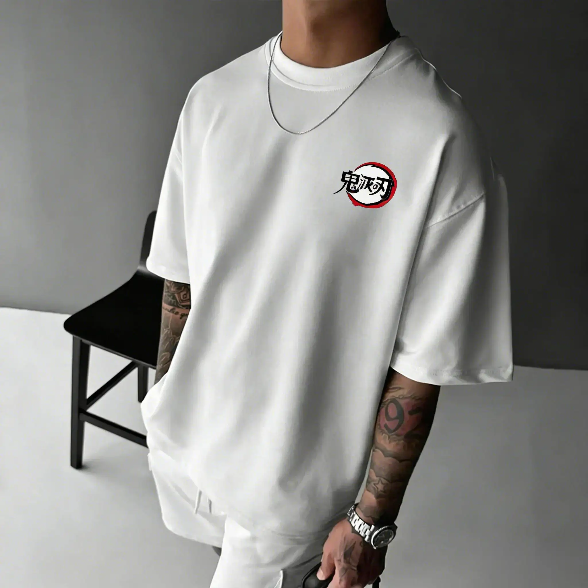 كيميتسو نو يابا أكازا أنيمي تي شيرت الرجال النساء القطن قصير الأكمام الشارع الشهير شيطان القاتل الجرافيك المحملة الصيف بلايز عادية 2026