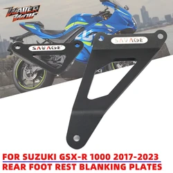 For SUZUKI GSX-R GSXR 1000 2017-2023 Accessories Motorcycle Rear Footrest Blanking Plates Foot Rests Mounting Bracket GSXR1000