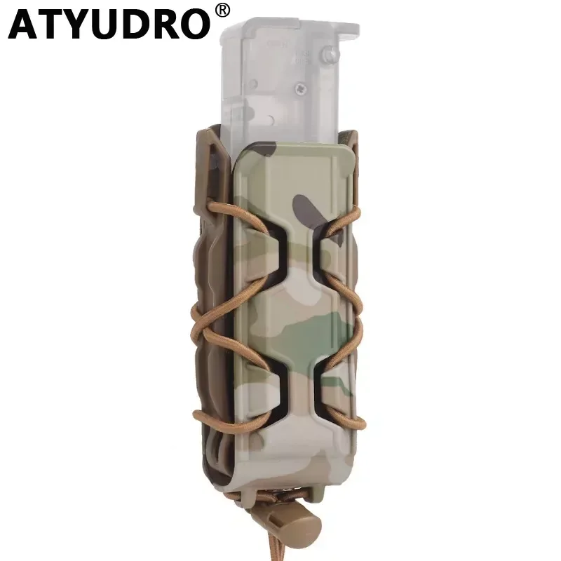 

ATYUDRO Tactical All Terrain Pistol Mag 9mm Pouch Shooting Molle System Paintball Accessories Holster Hunting Outdoor Equipment