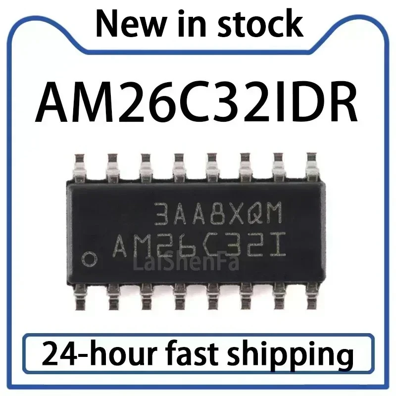 10PCS AM26C32IDR Package SOIC-16 Four Channel Differential Line Receiver Chip in Stock