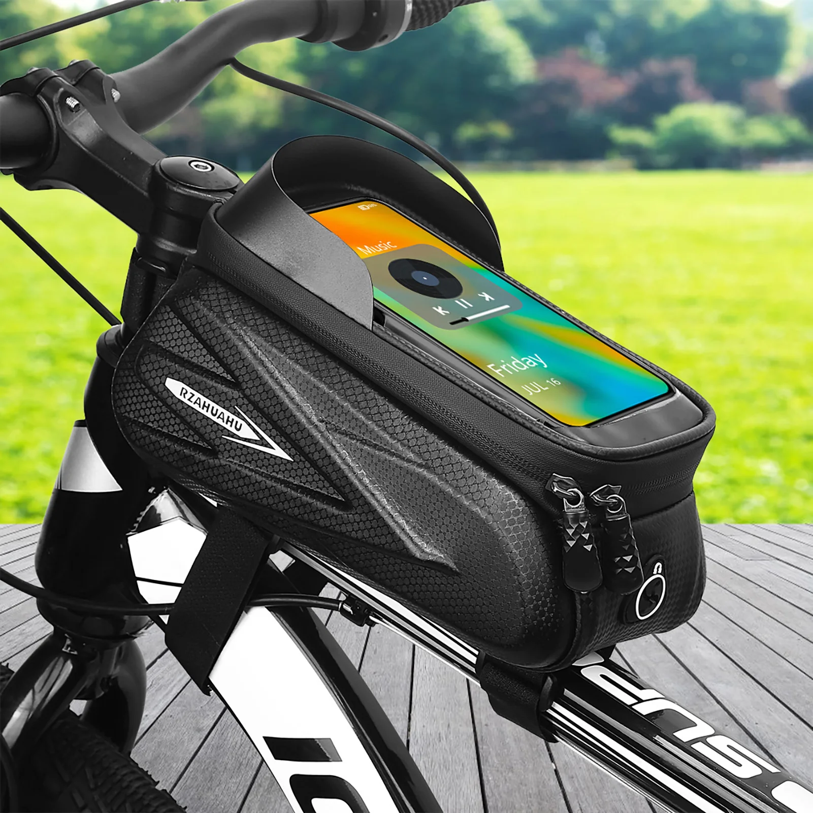 Waterproof Bike Phone Storage Bag Mobile Phone Touch Screen Waterproof Organiser for Outdoor Cycling Enthusiasts