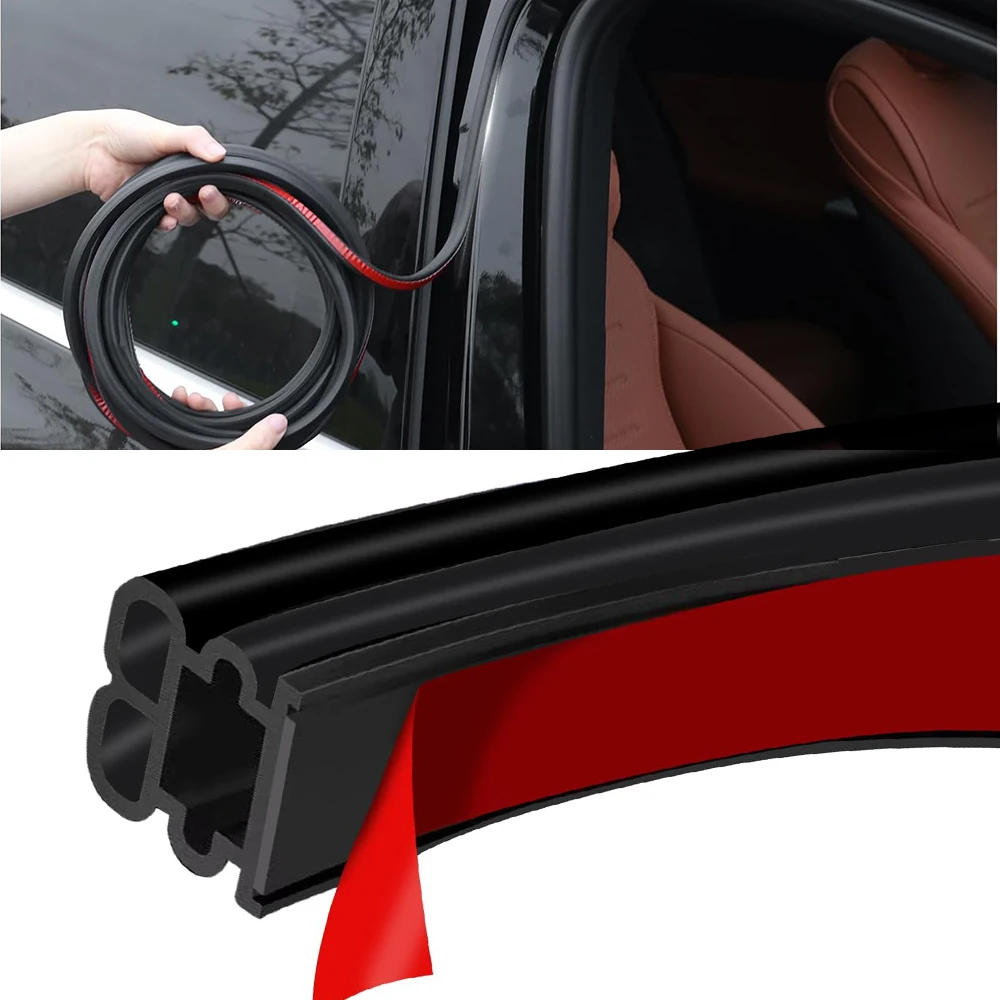 

Уплотнитель для автомобильных дверей 30 футов, утолщенная резиновая автомобильная уплотнительная лента для капотов, багажников, окон, универсальная звукоизоляционная автомобильная уплотнительная лента