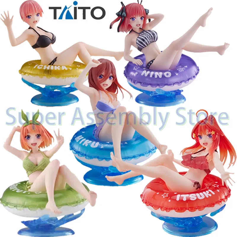 Original TAiTO Aqua Float Girls AFG Quintessential Quintuplets Nakano Ichika Nino Miku Action Figure ของเล่นอะนิเมะรุ่นของขวัญ