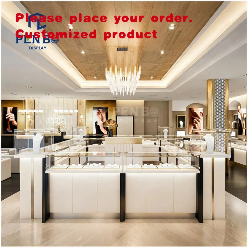 custom.Luxury Jewelry Showcase Display Green Watch Jewelry Shop Complete Setup Shopping Mall Jewellery Shops Interior Design Ima