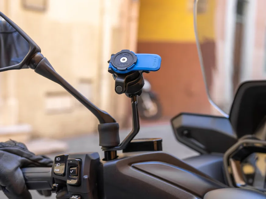 Quad Lock Phone Mount Mirror Stem Mount For Scooter/Motorcycle