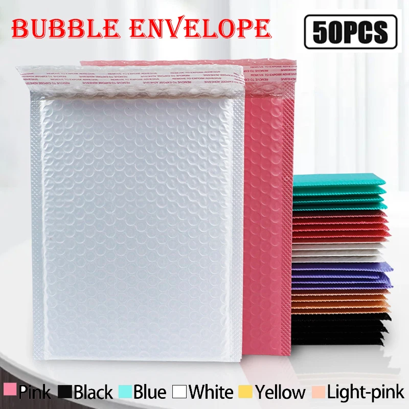 11x13 11x15CM Bubble Mailer 50PCS Self-Seal Packaging Small Business Supplies Padded Envelopes Bubble Envelopes Mailing Bags