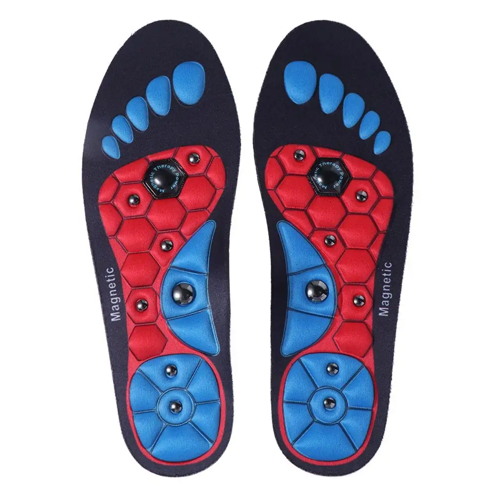 Relaxation Foot Acupressure Massage Insole Promote Blood Circulation Creativity Magnetic Massage Shoe Soles Comfortable EVA