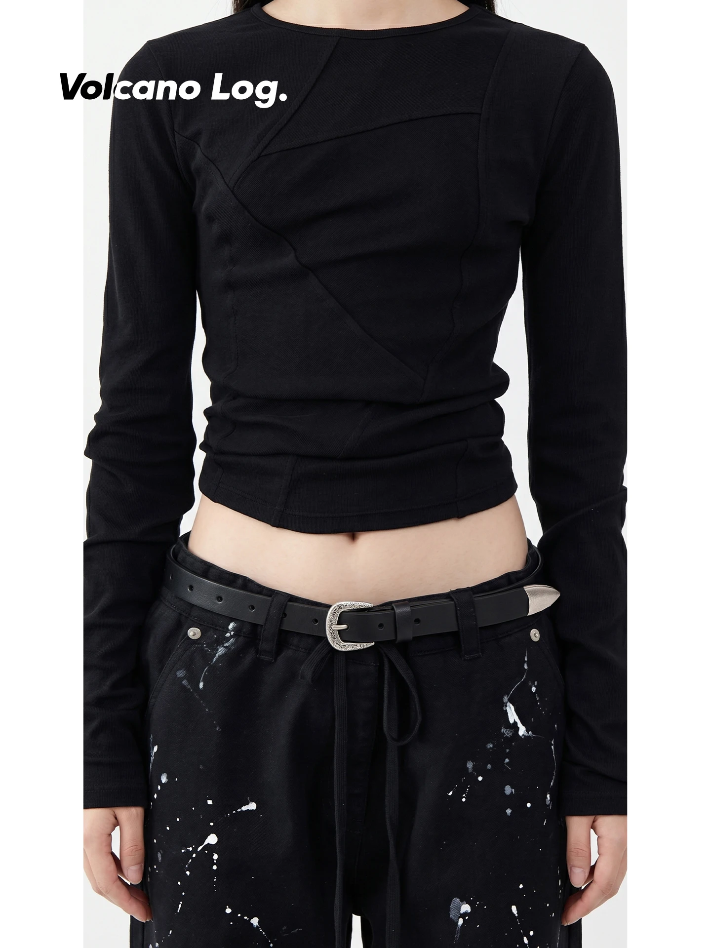 retro-black-engraved-buckle-women's-belt-trendy-design-unique-leather-belt-new-style-volcano-log-elegant-casual-simple-korean