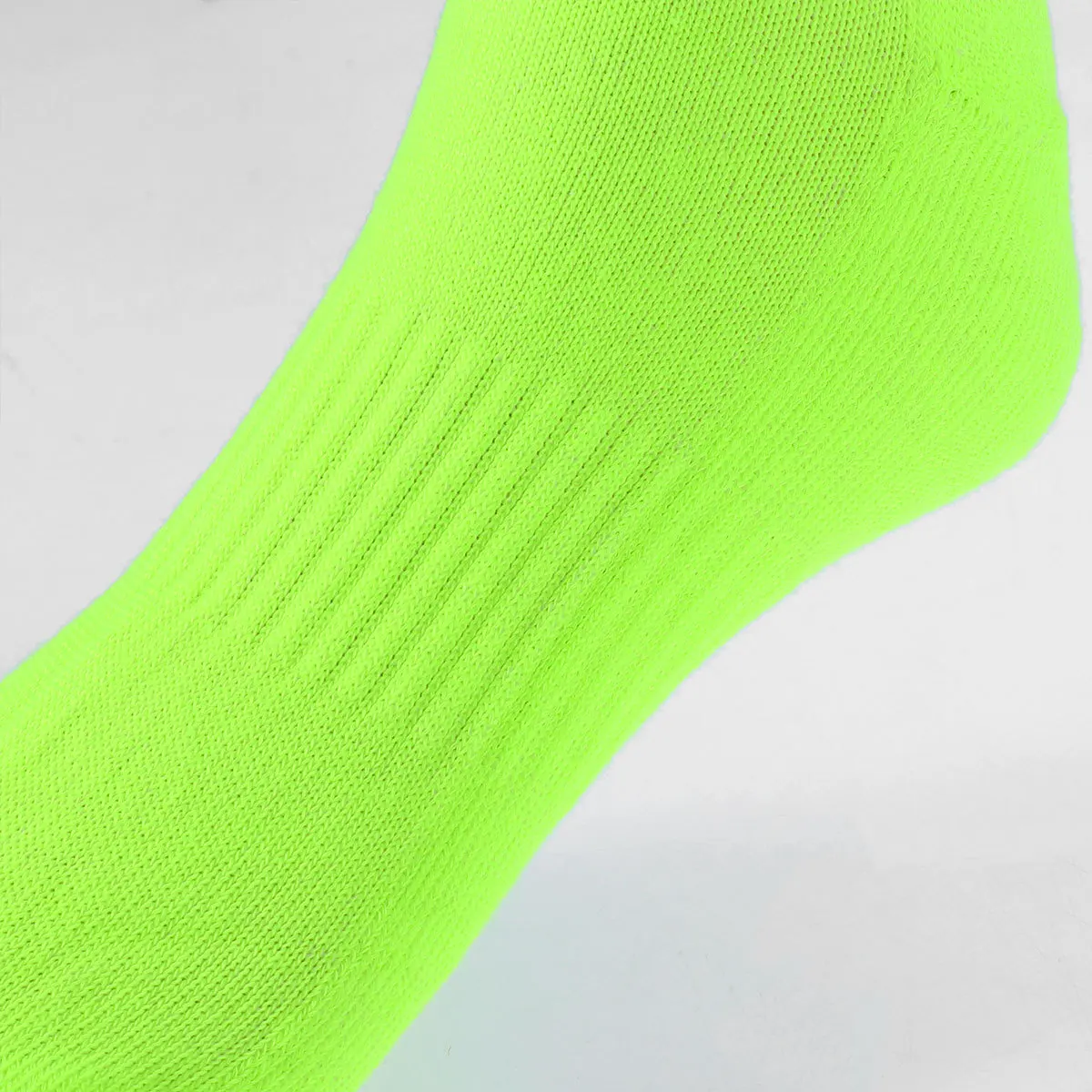 

1 Pair Fluorescent Green Long Tube Football Socks Elastic Knee High Sports Stockings Anti Slip Comfortable Fit Exercise