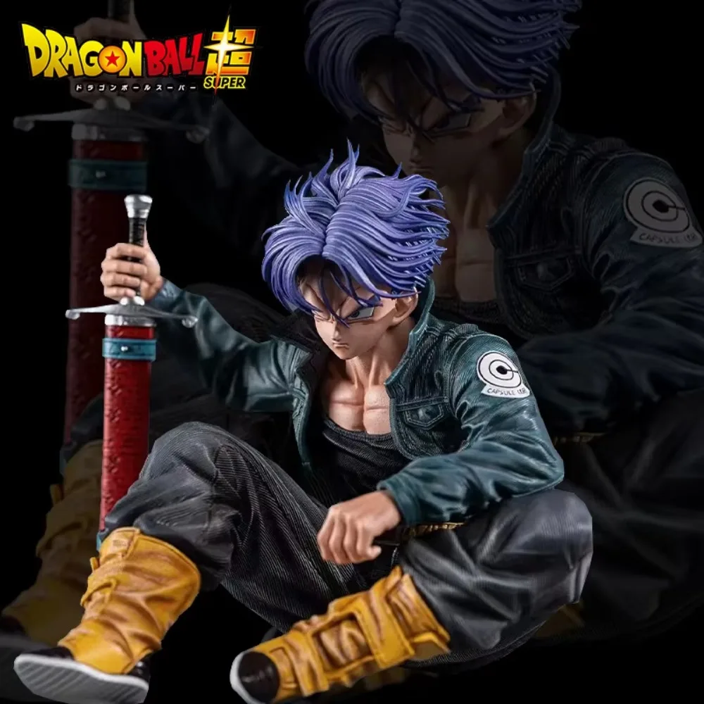 Dragon Ball Z Anime-Figur Trunks Actionfigur Super Saiyan GK PVC-Statue Modell Dekoration Sammlung Weihnachtsgeschenk