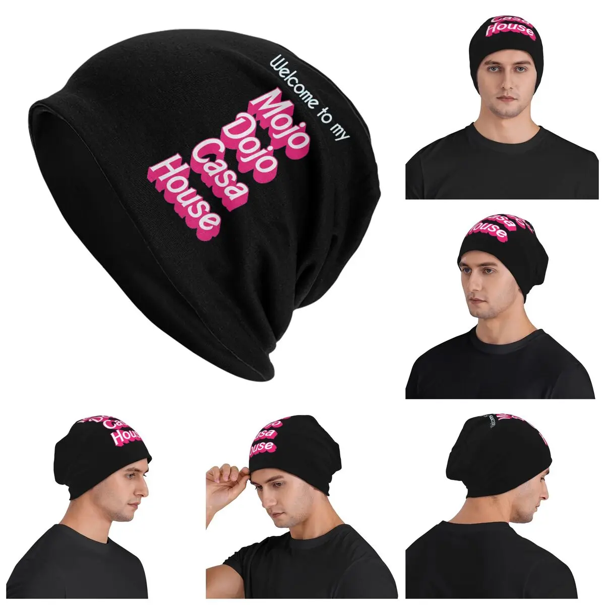 

Mojo Dojo Casa House Warm Knitted Cap Hip Hop Bonnet Hat Autumn Winter Outdoor Beanies Hats for Men Women Adult
