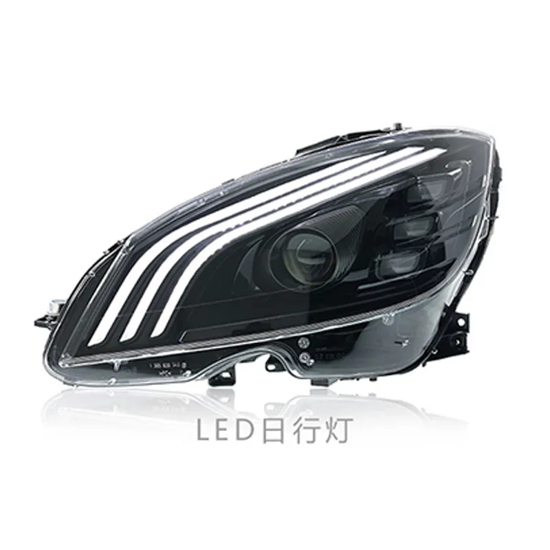 Led Parts for W204 Headlights for Mercedes C-Class W204 2007-2010 Headlight Halogen Xenon Upgrade To Maybach Style