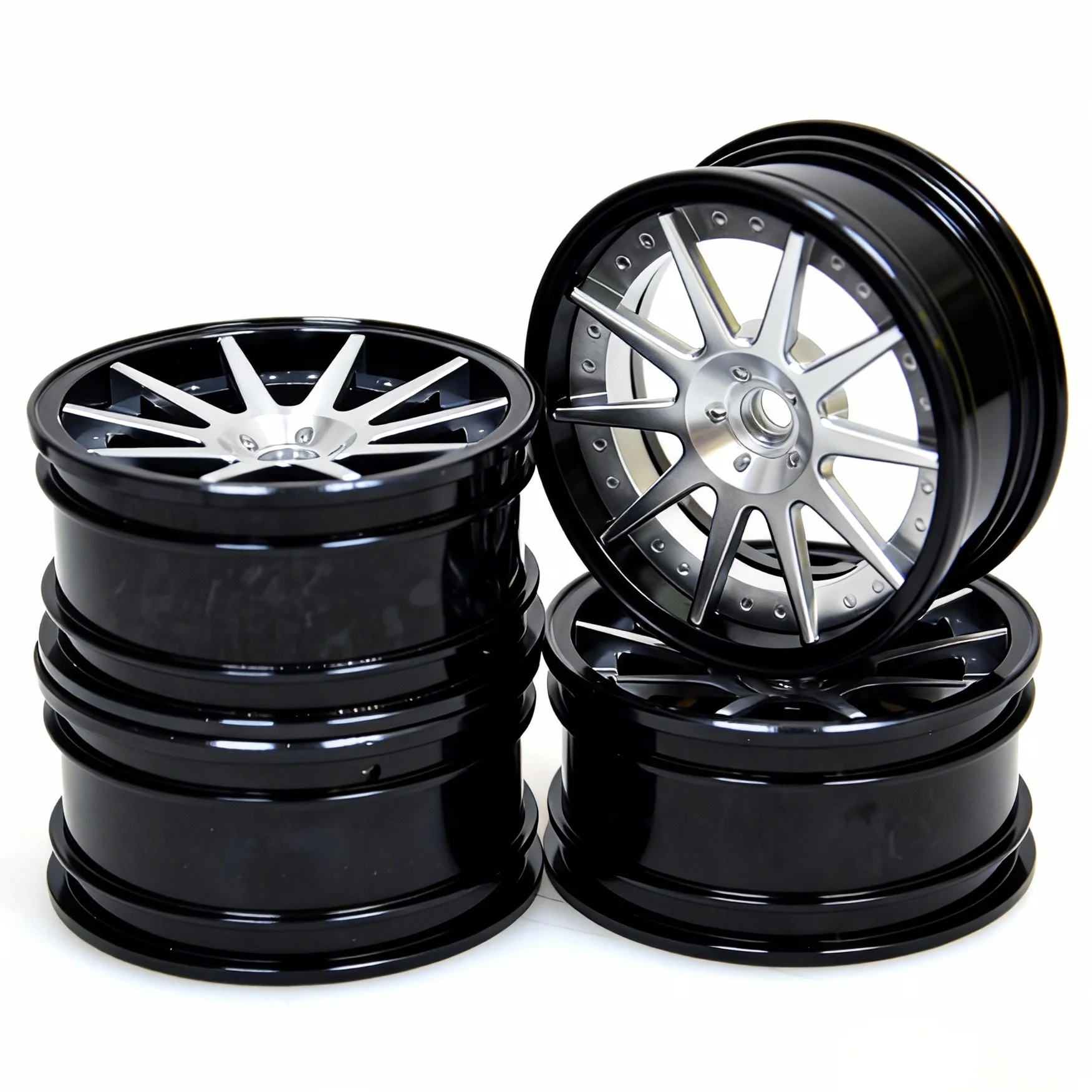 

Aluminum RC Drift Wheels for Tamiya HSP HPI Yokomo Tamiya TT02 BB01 Traxxas 4tec MST On-Road Drift Car Car