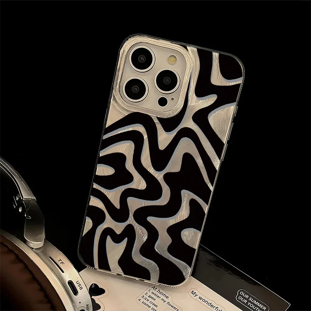 Luxury Laser Wave Pattern Phone Case For Samsung Galaxy S24 S25 Ultra S23 S22 Plus S21 FE A16 A15 A55 A54 A53 A35 A34 A33 Cover - náhled 5