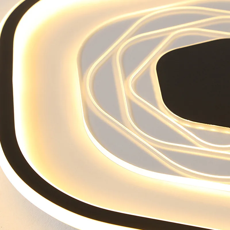 Modern Pentagonal LED Ceiling Chandelier Ceiling Light LED Lamp Indoor Lighting for Living Room Bedroom Lamp New Lustre Lighting