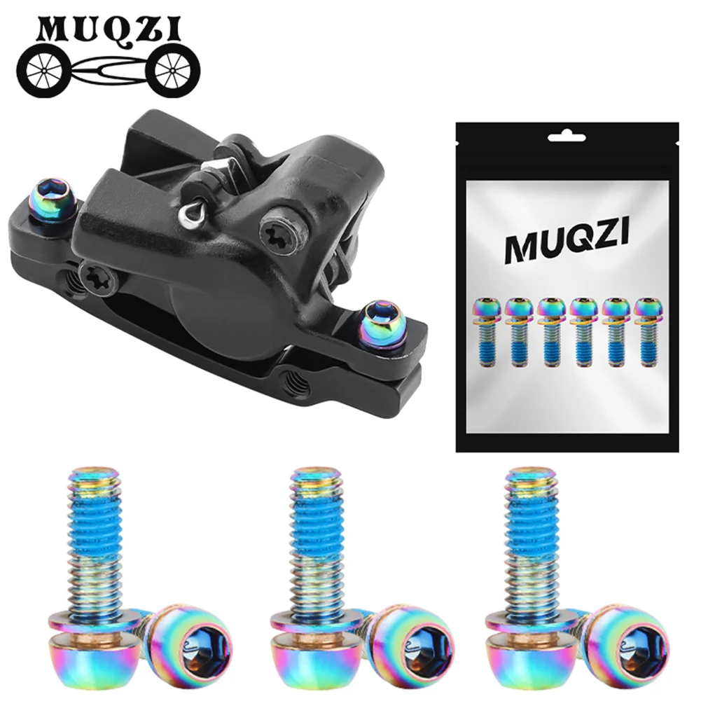 

6Pcs M6x17mm MTB Road Bike Brake Caliper Screws Mountain Bike Disc Brake Clamp Bolt Fixed Screws Bike Disc Brake Clamp Bolts