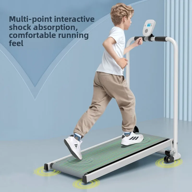 Cinta de correr plegable Simple para el hogar, pequeña, multifuncional, silenciosa, para Fitness, ejercicio de pérdida de peso, máquina para caminar en interiores