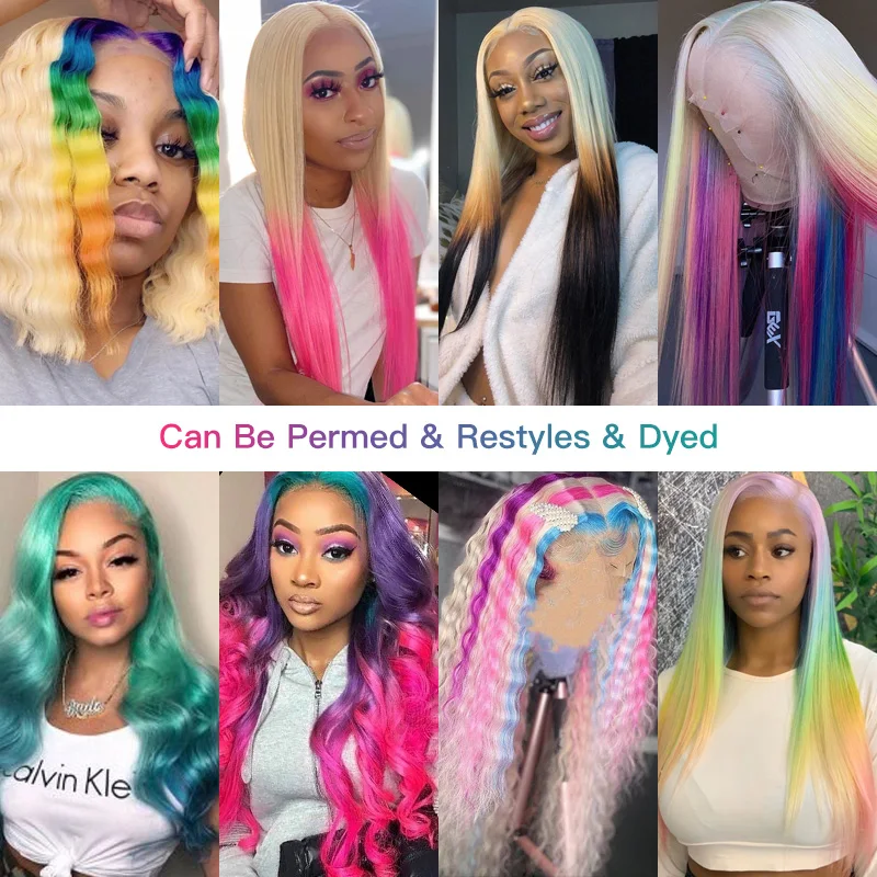 613 Wig Renda Depan 13X4 Wig Renda Depan Pirang Madu Wig 30 Inci Brasil untuk Wanita Wig Rambut Manusia Lurus Tulang Sebelum Dipetik