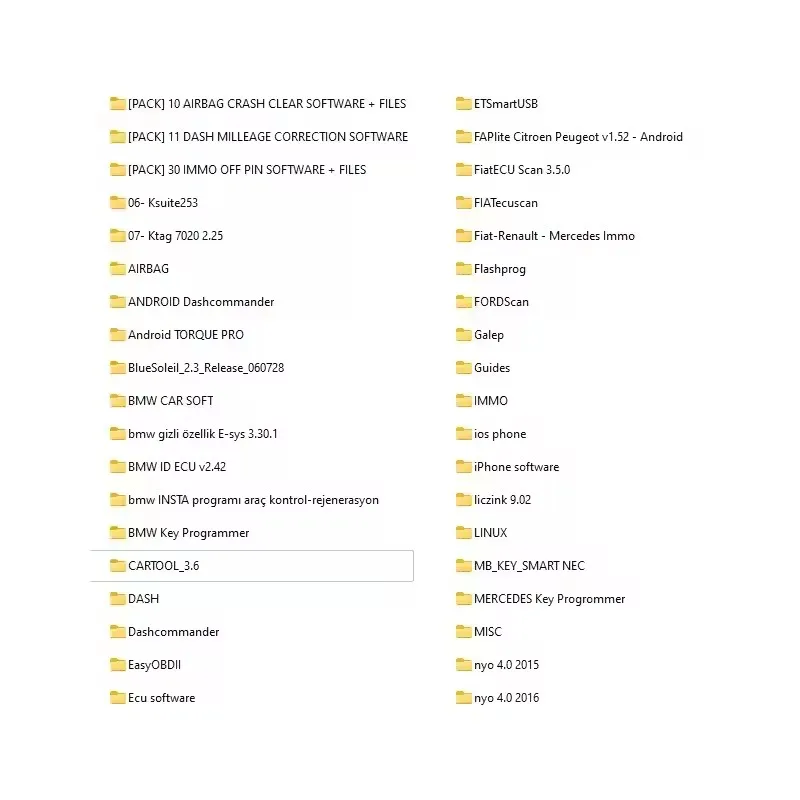 32GB IMMO OFF FILE PACKAGE Immo Airbag DASH MILLEAGE CORRECTION + AIRBAG CRASH CLEAR + IMMO OFF + DASH + IMMO SOFTWARES Software