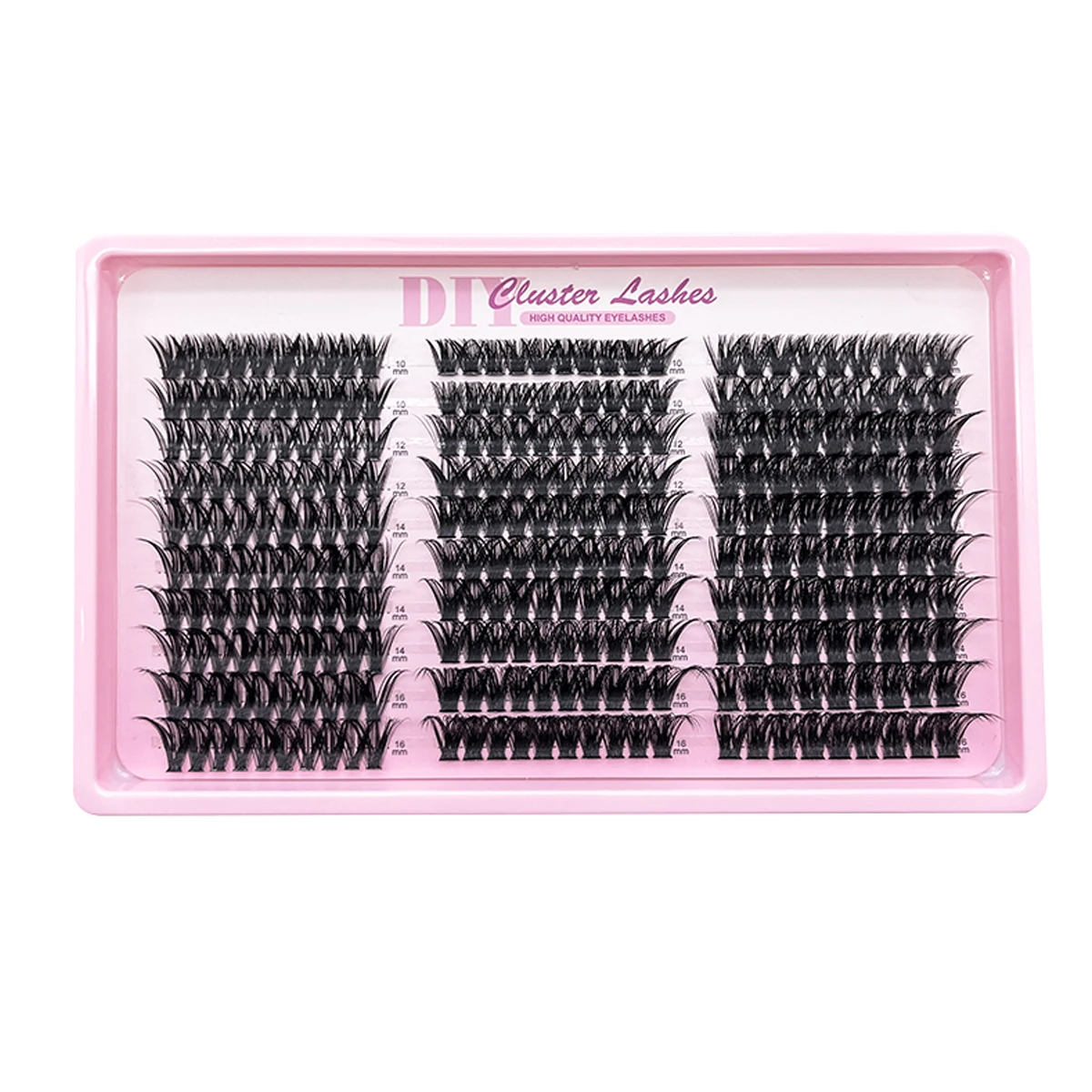 HBZGTLAD Manga-Wimperncluster, 30D-100D, dicker Wimpern, 10–16 mm, gemischte persönliche Wimpern, DIY-Wimpernverlängerung
