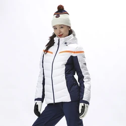 Giacca da sci da donna con cappuccio di marca RUNNING RIVER abbigliamento professionale di alta qualità sport all'aria aperta spessi Skiwear 2160