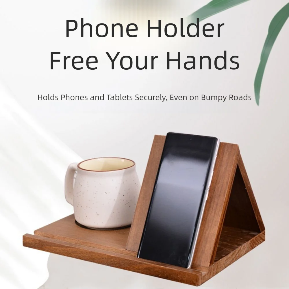 

Removable Wooden Reading Stand Owl Handmade Multifunctional Recipe Shelf Small Bookshelf with Cup Holder