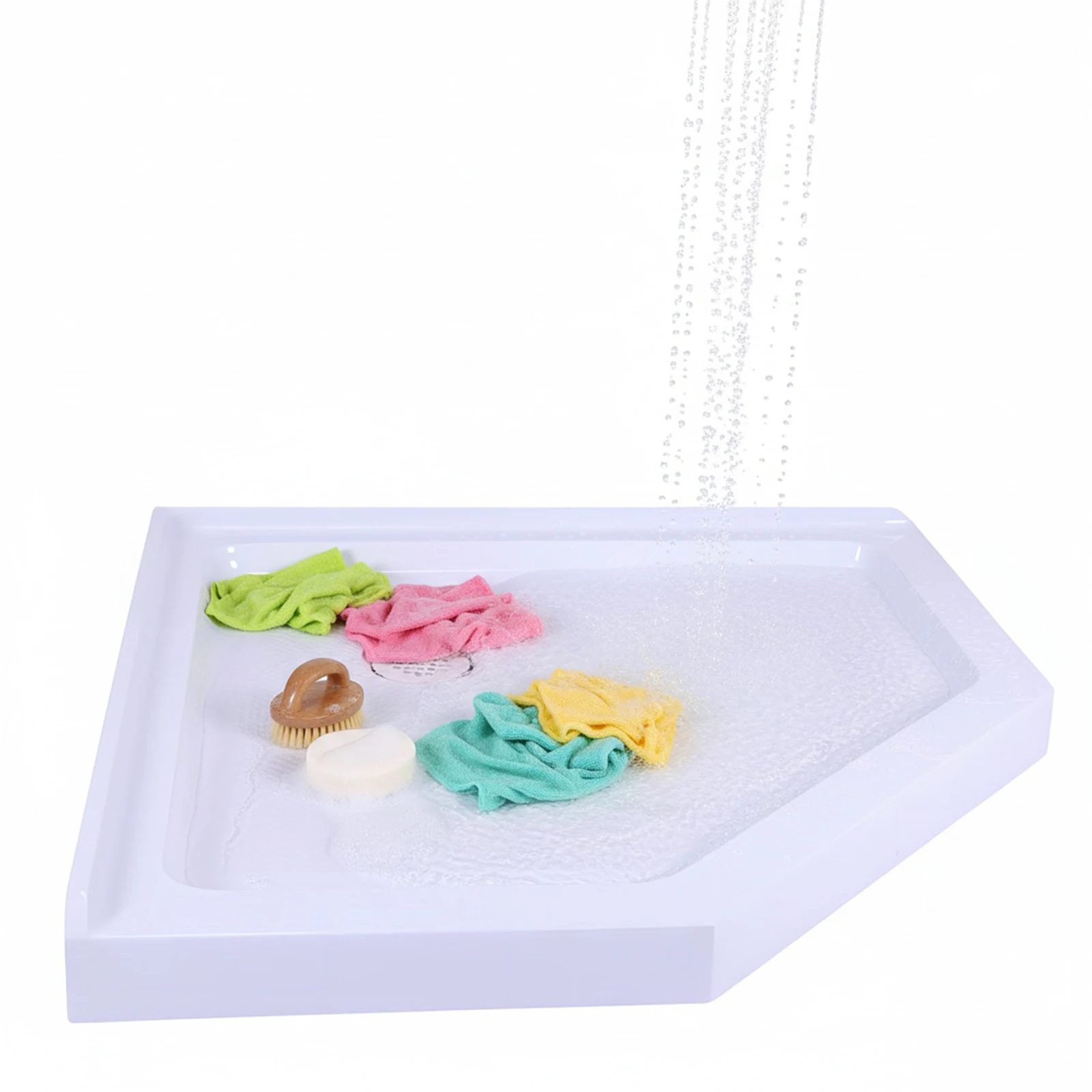 

Угловая душевая поддон-корзина Neo-Angle с угловым сливом, нескользящая текстурированная поверхность, 37 дюймов Длина X 37 дюймов. W для туалета и ванной комнаты