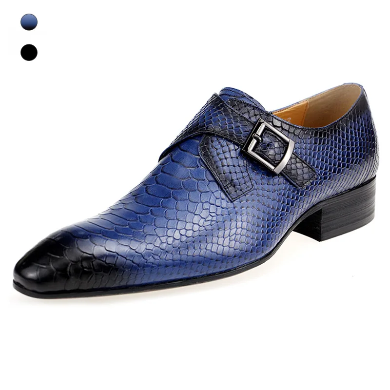 

Casual Party Dress for Wedding Shoes Men Free Shipping Social shoe male monk blue luxury zapatos de vestir para hombre elegante