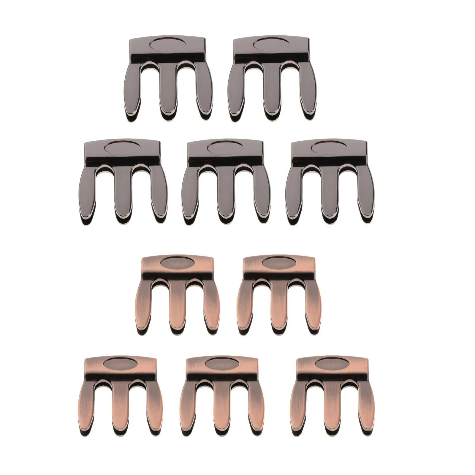 5x Violin Mute Accessories 3 Prongs Metal Violin Mute Wear-resistant and Durable /8-4/4 Violin Practicing