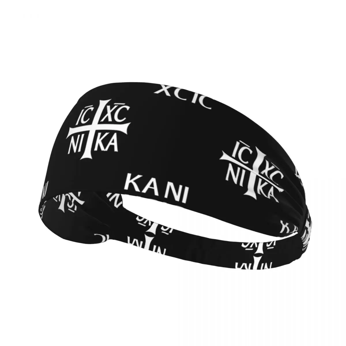 

IC XC NIKA Cross Christian Orthodox Jesus Chris Men Women Headband Wicking Moisture Sports Sweatband for Gym Yoga Running