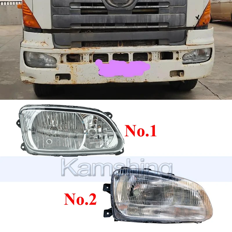 

Kamshing Front Bumper Headlight For HINO 700 Front Head Light Headlamp Head Lamp