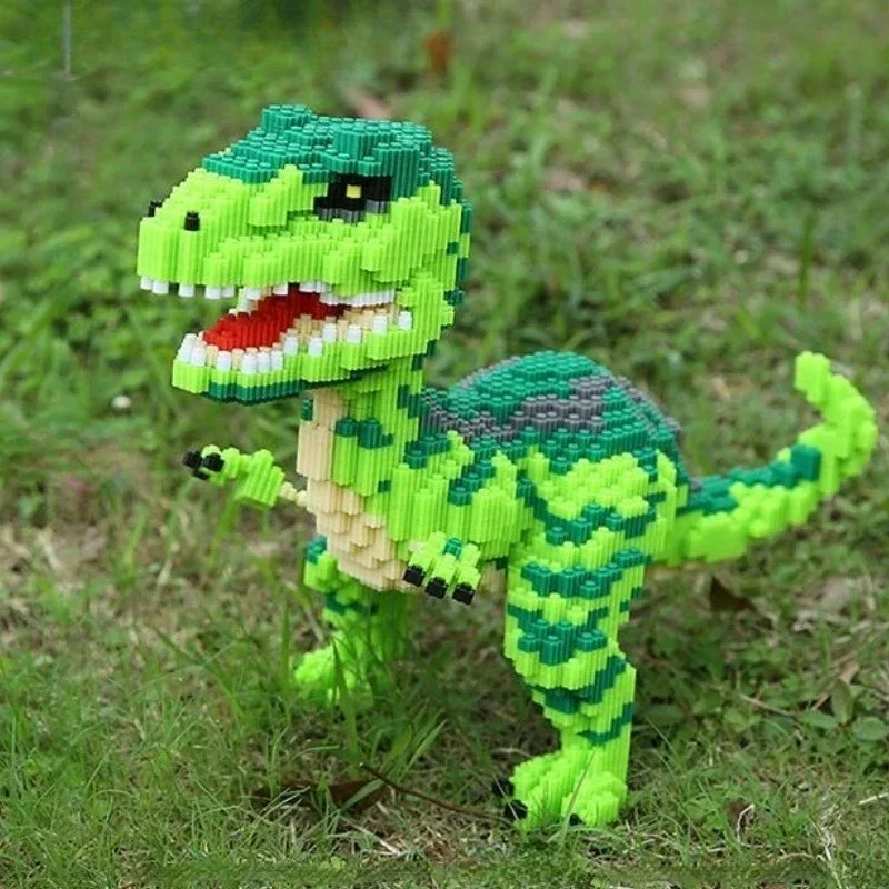 Animal World Giant Tyrannosaurus Rex Building Block Toys Dinosaur Bricks DIY Assembly Model Children's and Adult's Birthday Gift