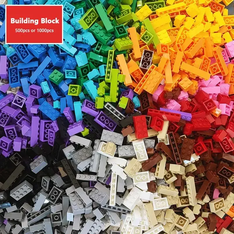 

500\1000pcs Building Blocks DIY Creative Bricks Compatible Inglys Classic Bricks Bulk Base Plate Educational Toy For Children