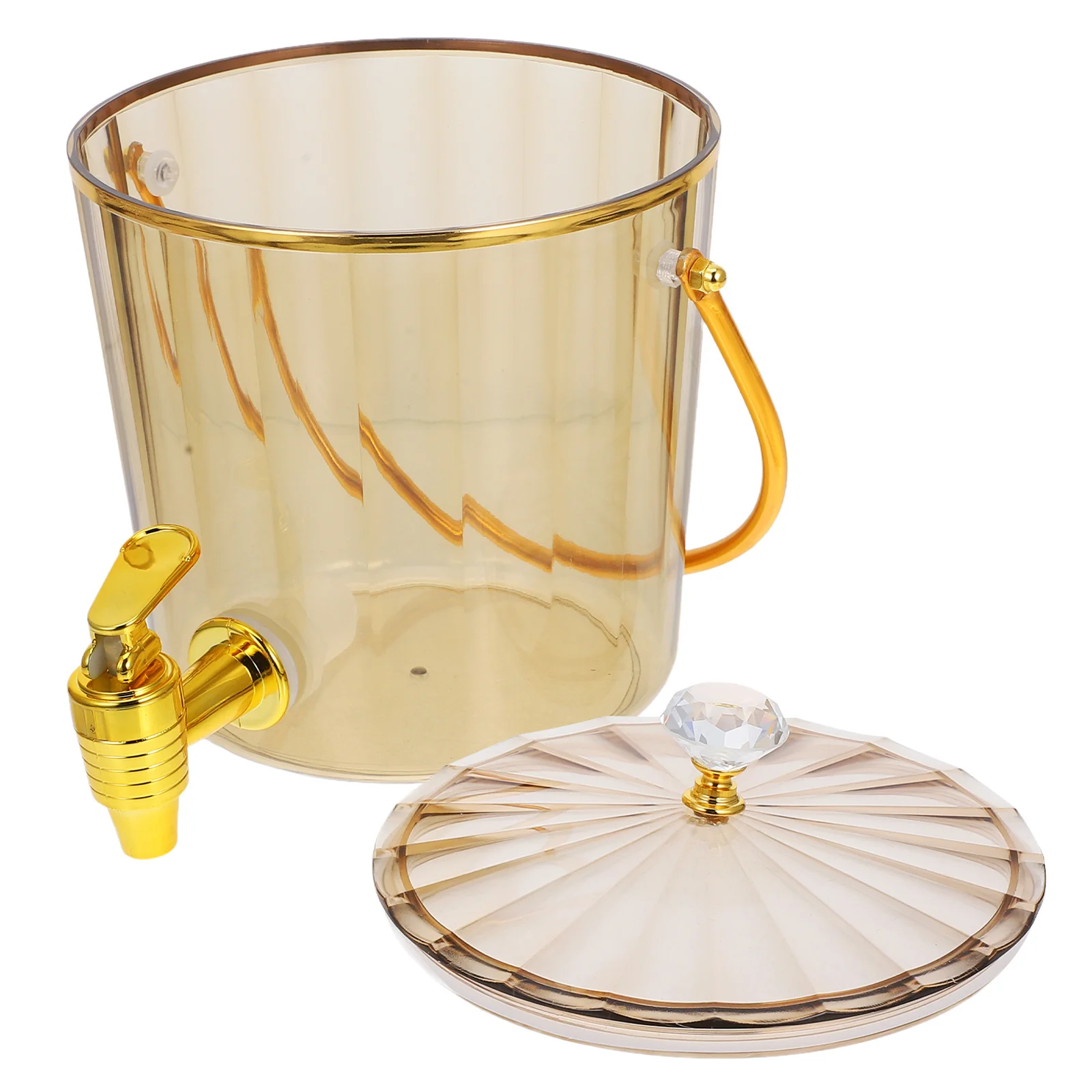 

Party Drink Dispenser Large Capacity Beverage Container with Spigot Lid Portable Juice Dispenser Water Tea Wine Storage Bucket