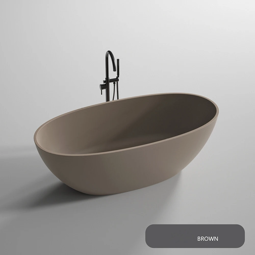 

1700x800x560mm BATHROOM Colourful SOLID SURFACE BATHTUB ARTIFICIAL STONE FREESTANDING TUB BR8028