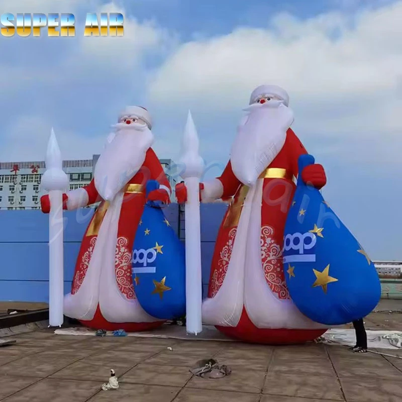 

Christmas celebration wonderful decoration inflatable Santa Claus send gifts for party