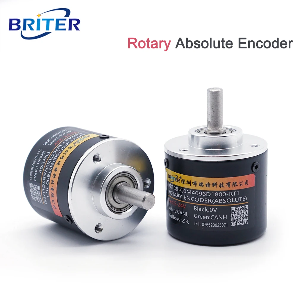 singleturn rotary absolute encoder power off memory Angle position measurement CANopen BISS RS485 Analog Interface Briterencoder