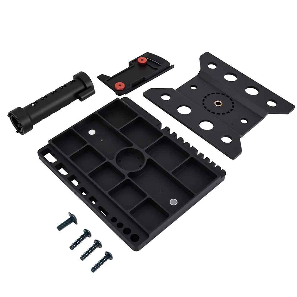 9IMOD RC حامل إصلاح السيارات منصة تجميع محطة العمل البلاستيكية 360 °   دوران مع مسطرة زاوية لسيارة RC 1/16 1/18 1/20