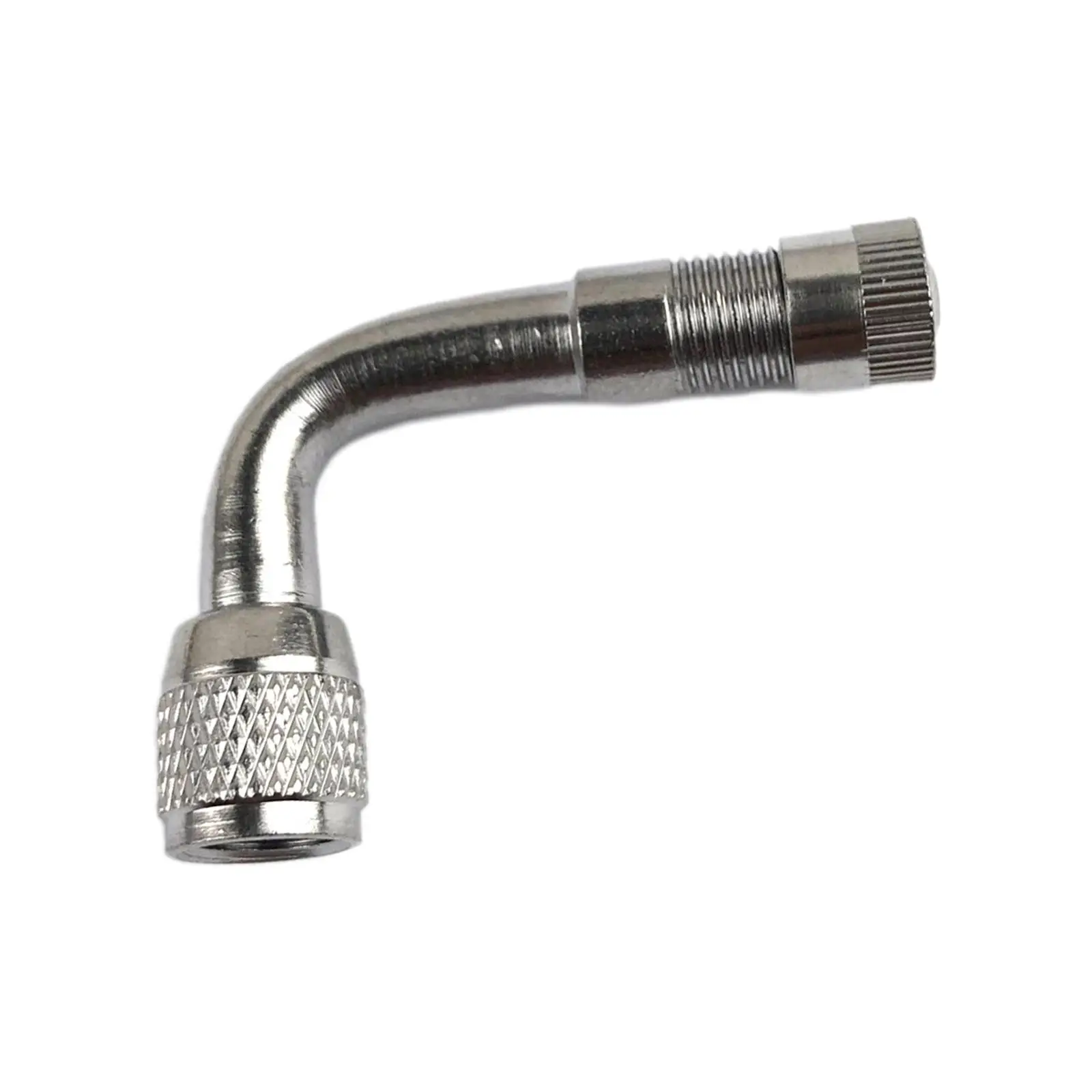 

90-градусный адаптер-удлинитель клапанов для шин, хорошая герметизация, серебряные удлинители клапанов для одноколесных велосипедов, мотоциклов, скутеров, большинства автомобилей