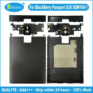 Bilashmart BlackBerry Passport Q30 SQW100 1 Protective Rear With Camera Lens Housing Battery Back Cover Top Bottom Down Cover Cap