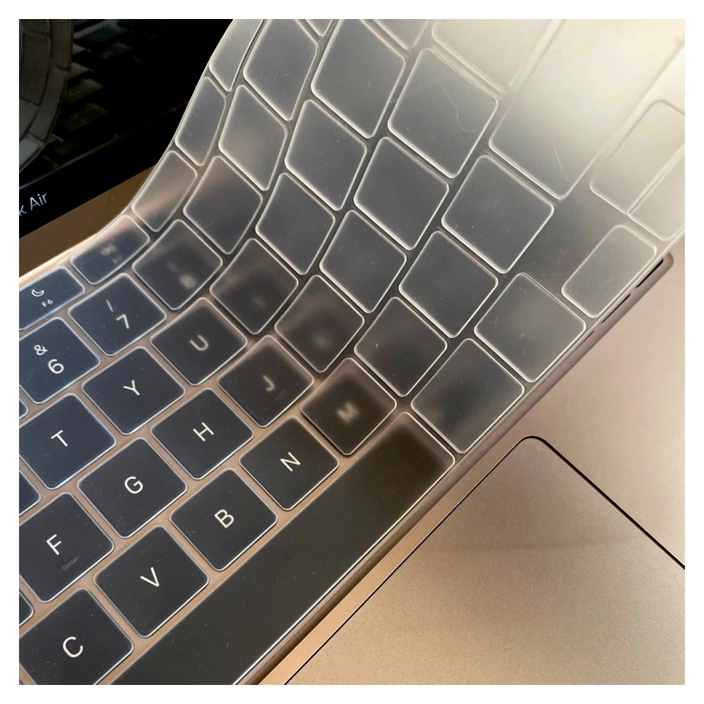 

Чехол CaseBuy Premium из силикона для клавиатуры, ультратонкий, для MacBook Pro 14 16" M4 M3 M2 M1 Pro/Max, Air 15" 13.6" M3 M2, Cl
