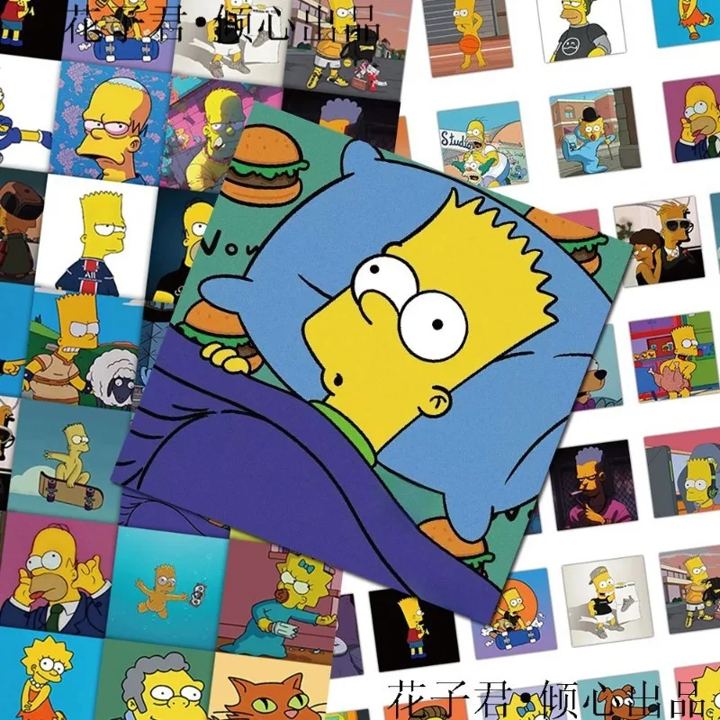 54pcs THE SIMPSONS stickers cartoon anime merchandise fun decorative stickers for notebooks mobile phones DIY graffiti stickers