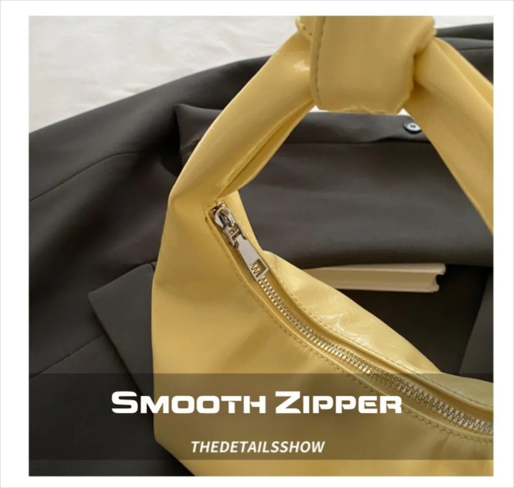 Trendige Vintage-Clutch-Taschen, Schultertaschen aus PU-Leder in Unifarben, luxuriöse Tragetaschen für Damen – Detail 3