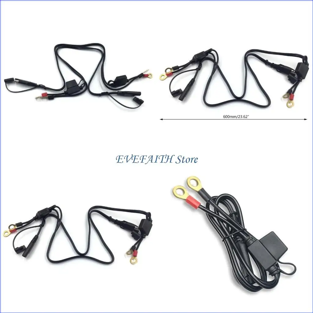 124B Car Battery Output Connector Ring Snowmobile Battery Terminal Cable 12V