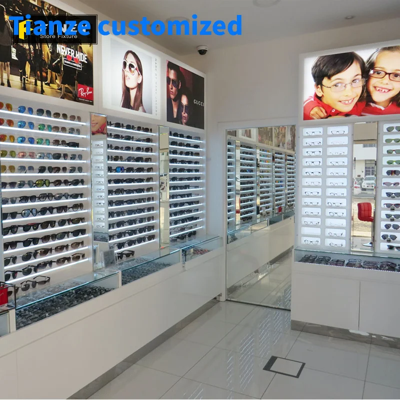 （customized）Modern Optical Display Cabinets Eyewear Shop Displays