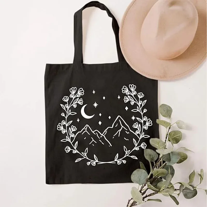 SPR16 Moon Flowers bolsa de lona de algodón