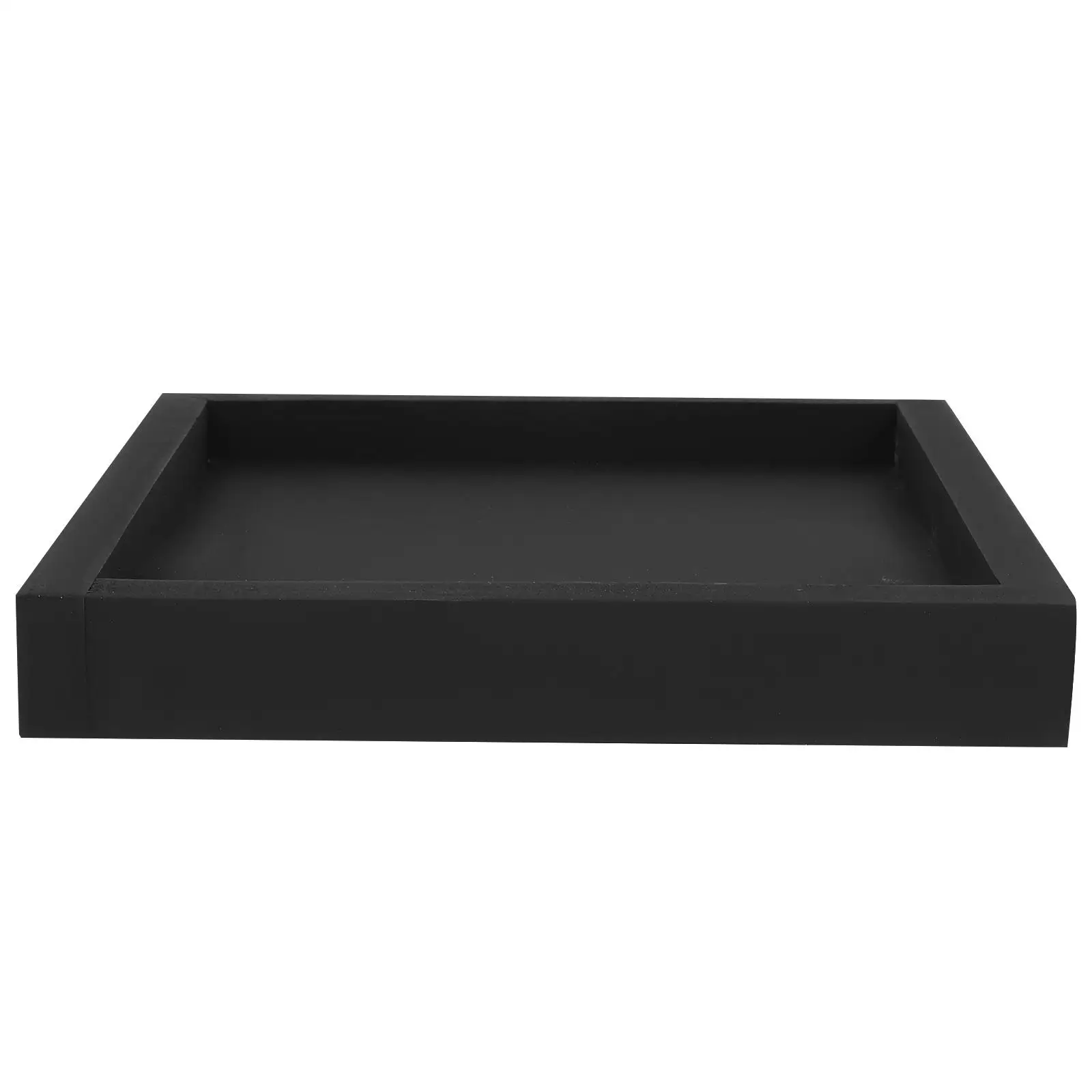 

Square Flower Pot Tray Black Tall Planter Potted Saucer Lightweight Heavy Bearing Leakproof Home Balcony Garden Indoor Plastic