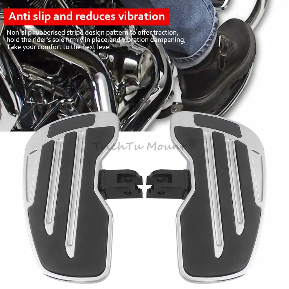 

Motorcycle Accessory 1Pair Front Driver Floorboards Aluminum Fit For Harley Softail Low Rider S FXLRS 2020 2021 2022 2023 2024