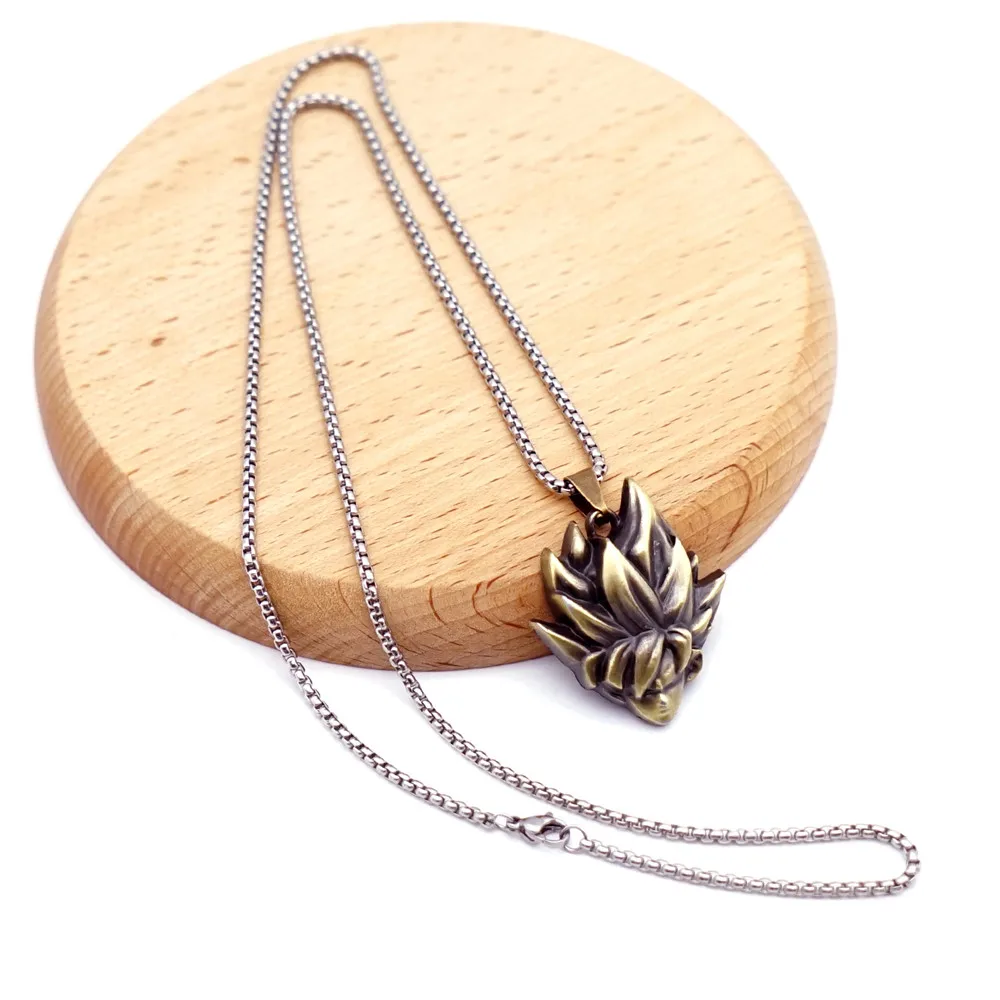 Anime Dragon Ball Z Son Goku Keychain Necklace Figure Cosplay Toys Gift Metal Pendant