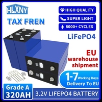 8000 Cycles Grade A 320Ah LiFePO4 Battery 3.2V Lithium Iron Phosphate Rechargeable Cell DIY 12V 24V 48V RV EV Golf Cart Solar